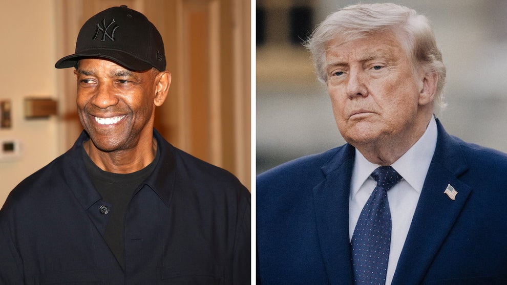 Donald Trump shared a fake quote from Denzel Washington calling the president a "great friend." (Credit: Getty Images)