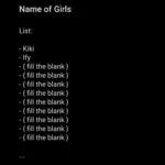 àB – Name of Girls