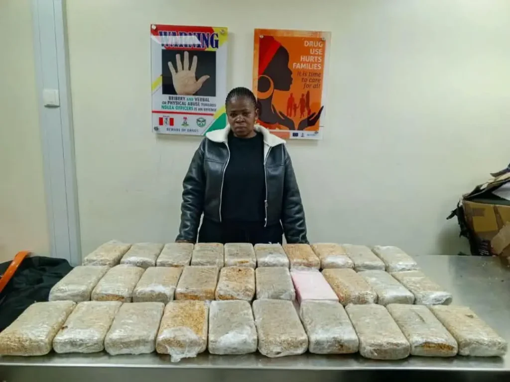 NDLEA Apprehends South African Woman With 36.65kg Cocaine Alongside Lagos Auto Dealer